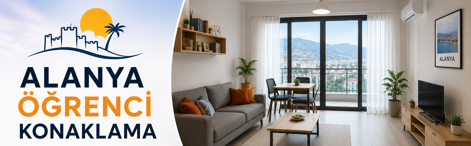 Alanya şehir merkezi ve Alanya Kalesi panoramik görünüm
